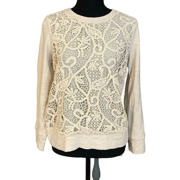 J. Crew Juniors Laced Front Sweatshirt/Sweater - Picture 1 of 9